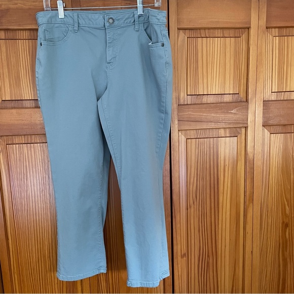 Simply Vera Vera Wang Capris Sz 10 Gray - Picture 1 of 10